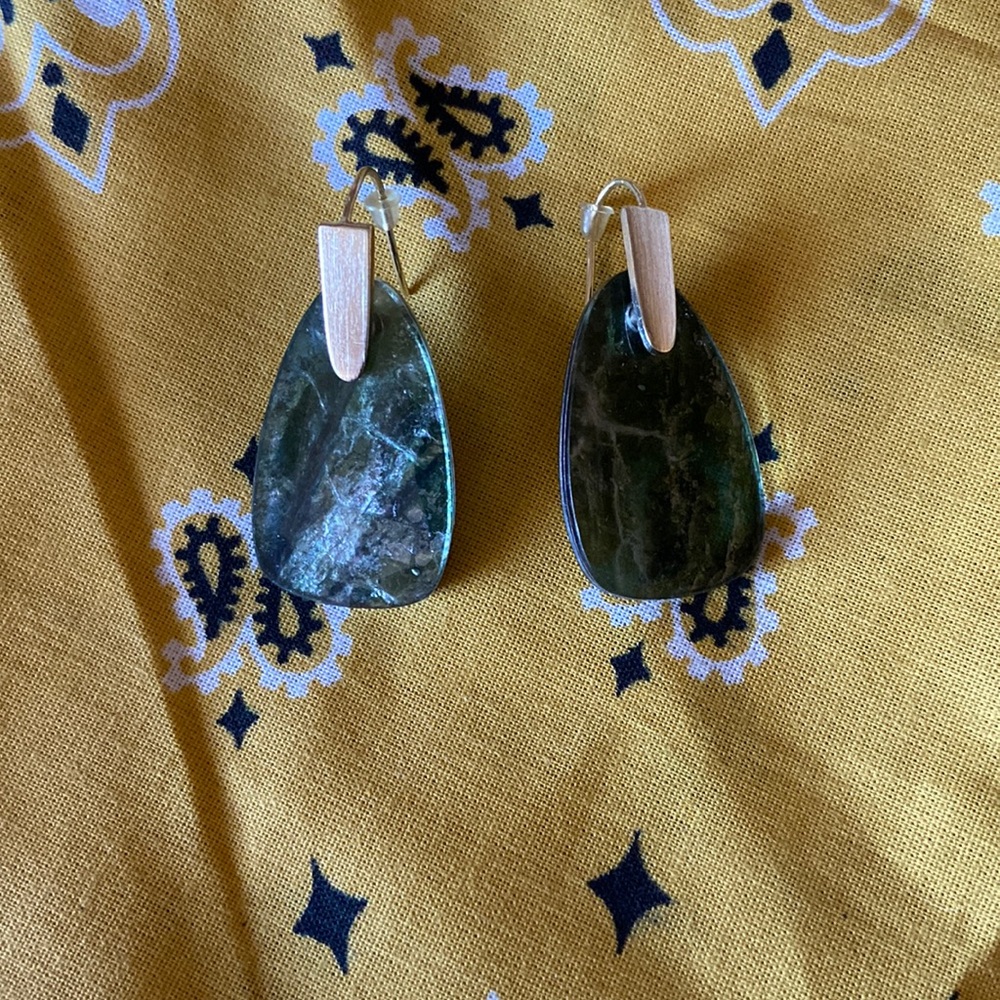 Green Kendra Scott earrings